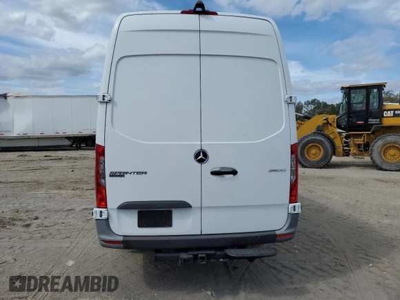2021 Mercedes-Benz Sprinter Cargo with VIN W1Y4ECHY1MT070055, listed as a Copart auction lot 76815204 with 76,282 mi miles and Salvage Title. Bid and sale history available at carsss.com. Image 6.