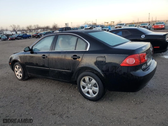2007 Kia Optima LX with VIN KNAGE123475137191, listed as a Copart auction lot 83466394 with 0 mi miles and Clean Title. Bid and sale history available at carsss.com. Image 2.