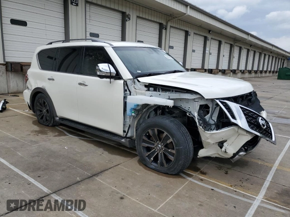 2017 Nissan Armada SV with VIN JN8AY2NC8H9503721, listed as a Copart auction lot 54143455 with Not Provided miles and Clean Title. Bid and sale history available at DreamBid. Image 4.