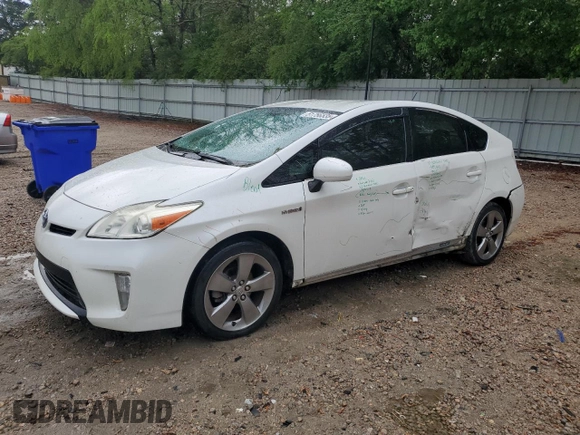 2013 Toyota Prius One with VIN JTDKN3DU2D1653289, listed as a Copart auction lot 51756535 with 167,592 mi miles and Salvage Title. Bid and sale history available at carsss.com. Image 1.