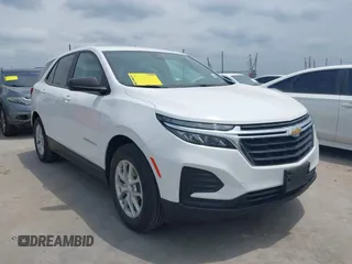 2022 Chevrolet Equinox LS z VIN 3GNAXHEV3NS222736, wystawiony jako IAAI lot #42140550 z przebiegiem 24 606 mil mil oraz . Historia ofert i sprzedaży dostępna na DreamBid. Obrazek 1.
