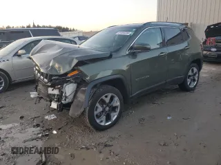 2021 Jeep Compass Limited with VIN 3C4NJDCBXMT527379, listed as a Copart auction lot 81099334 with 69,208 mi miles and Non Repairable. Bid and sale history available at carsss.com. Image 1.