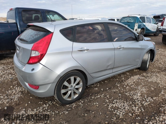 2012 Hyundai Accent SE with VIN KMHCU5AE2CU032501, listed as a Copart auction lot 88179295 with 125,975 mi miles and Salvage Title. Bid and sale history available at carsss.com. Image 3.