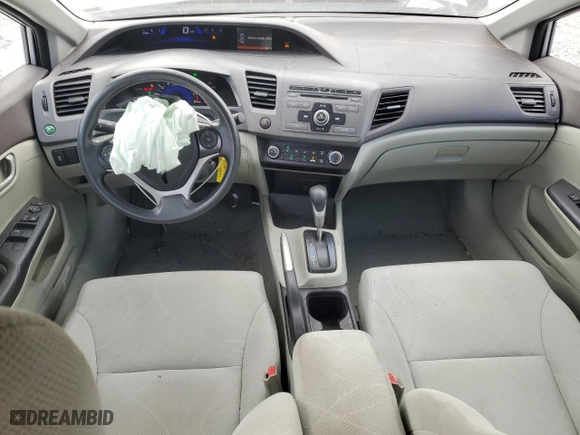 2012 Honda Civic Sdn LX with VIN 19XFB2F51CE108464, listed as a Copart auction lot 77045784 with 63,366 mi miles and Salvage Title. Bid and sale history available at carsss.com. Image 8.
