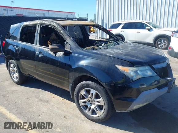 2007 Acura MDX Tech Pkg with VIN 2HNYD28337H540461, listed as a IAAI auction lot 41621729 with 1 mi miles. Bid and sale history available at carsss.com. Image 1.