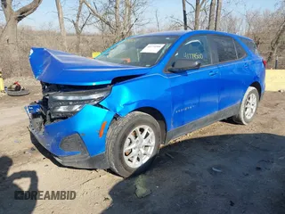 2024 Chevrolet Equinox LS with VIN 3GNAXHEG8RL149722, listed as a IAAI auction lot 41774500 with 81,070 mi miles and . Bid and sale history available at DreamBid. Image 17.