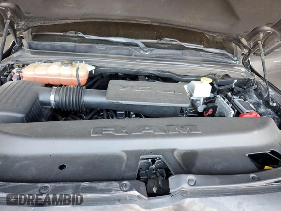 2019 Ram 1500 with VIN 1C6RRELG7KN716670, listed as a Copart auction lot 70481274 with 115,830 mi miles and Salvage title. Bid and sale history available at DreamBid. Image 11.