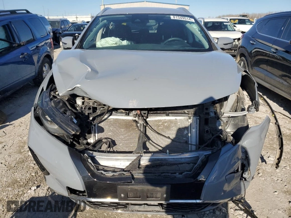 2022 Nissan Murano SL with VIN 5N1AZ2CJ7NC110314, listed as a Copart auction lot 81349514 with 35,069 mi miles and Salvage Title. Bid and sale history available at carsss.com. Image 5.