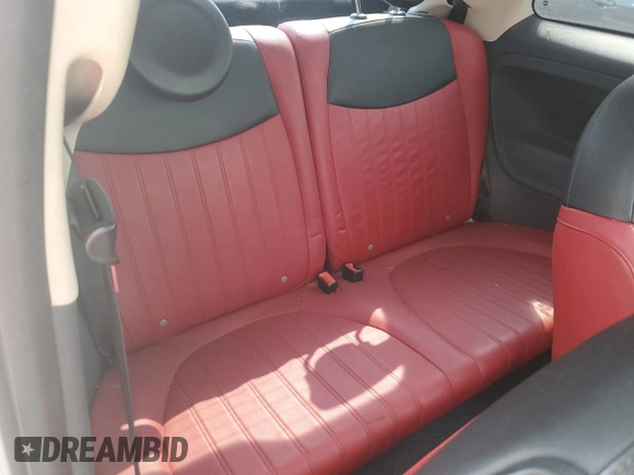 2012 FIAT 500 Lounge with VIN 3C3CFFCR9CT127351, listed as a Copart auction lot 59026495 with 78,147 mi miles and Salvage title. Bid and sale history available at DreamBid. Image 10.