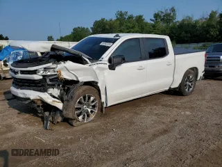 2024 Chevrolet Silverado 1500 RST with VIN 1GCUDEE84RZ183333, listed as a Copart auction lot 64960724 with 7,187 mi miles and Salvage Title. Bid and sale history available at carsss.com. Image 1.