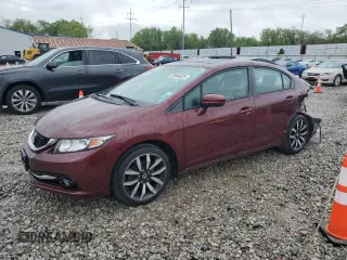 2015 Honda Civic EX-L z VIN 2HGFB2F9XFH543609, wystawiony jako Copart lot #55640425 z przebiegiem 61 810 mil mil oraz Szkoda całkowita • Salvage title. Historia ofert i sprzedaży dostępna na DreamBid. Obrazek 1.
