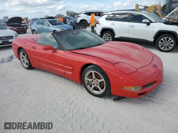 2001 Chevrolet Corvette with VIN 1G1YY32G515101622, listed as a Copart auction lot 74853964 with 0 mi miles and Salvage Title. Bid and sale history available at carsss.com. Image 4.