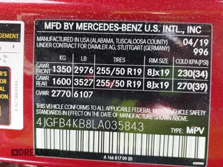 2020 Mercedes-Benz GLE 350 z VIN 4JGFB4KB8LA035843, wystawiony jako IAAI lot #42035150 z przebiegiem 188 505 mil mil oraz . Historia ofert i sprzedaży dostępna na DreamBid. Obrazek 9.