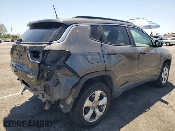 2018 Jeep Compass Latitude with VIN 3C4NJDBB8JT457636, listed as a Copart auction lot 57524885 with 111,062 mi miles and Salvage title. Bid and sale history available at DreamBid. Image 3.