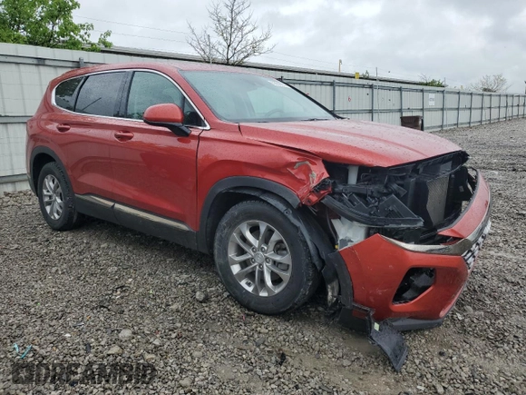 2019 Hyundai Santa Fe SEL with VIN 5NMS33AD3KH073756, listed as a Copart auction lot 53668205 with 99,872 mi miles and Salvage Title. Bid and sale history available at DreamBid. Image 4.