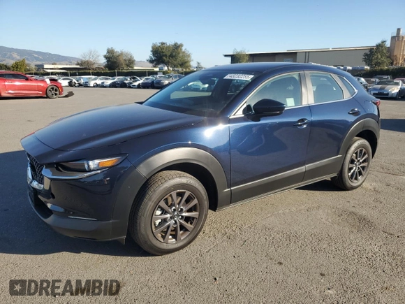 2025 Mazda CX-30 S with VIN 3MVDMBAM5SM751984, listed as a Copart auction lot 43232255 with 2,448 mi miles and Salvage title. Bid and sale history available at DreamBid. Image 1.