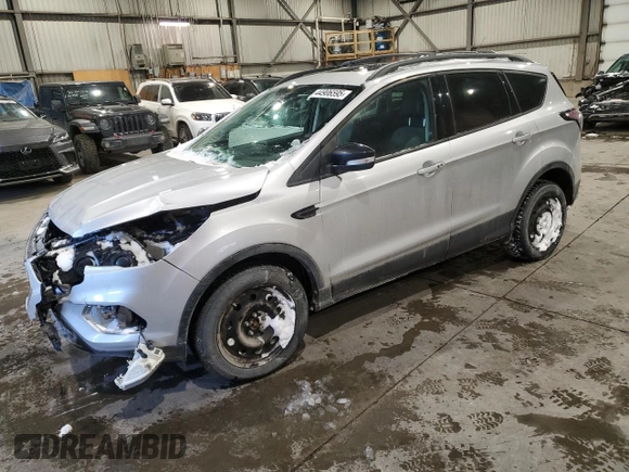 2017 Ford Escape Titanium with VIN 1FMCU9J98HUE59618, listed as a Copart auction lot 44906595 with 150,613 mi miles and Salvage Title. Bid and sale history available at carsss.com. Image 1.