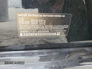 2020 BMW 3 Series M340i with VIN 3MW5U7J01L8B26649, listed as a Copart auction lot 62209814 with 49,731 mi miles and Salvage Title. Bid and sale history available at carsss.com. Image 15.