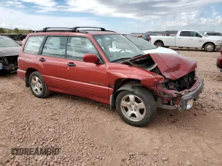 2002 Subaru Forester S w/Premium Pkg with VIN JF1SF65682H748643, listed as a Copart auction lot 45523335 with 140,347 mi miles and Salvage Title. Bid and sale history available at carsss.com. Image 4.