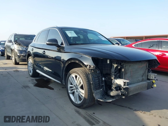 2020 Audi Q5 Premium Plus with VIN WA1BNAFY0L2004064, listed as a IAAI auction lot 42087116 with 64,432 mi miles and . Bid and sale history available at DreamBid. Image 1.