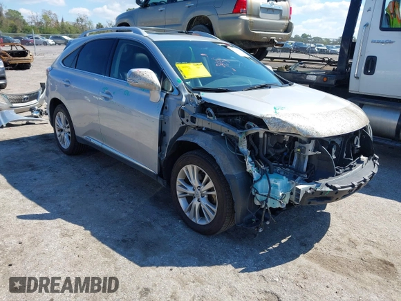2010 Lexus RX 450h with VIN JTJBC1BAXA2031819, listed as a IAAI auction lot 41684652 with 103,060 mi miles and . Bid and sale history available at DreamBid. Image 1.