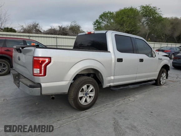2017 Ford F-150 XL with VIN 1FTEW1C84HKD00930, listed as a Copart auction lot 50089925 with 190,000 mi miles and Salvage Title. Bid and sale history available at carsss.com. Image 3.