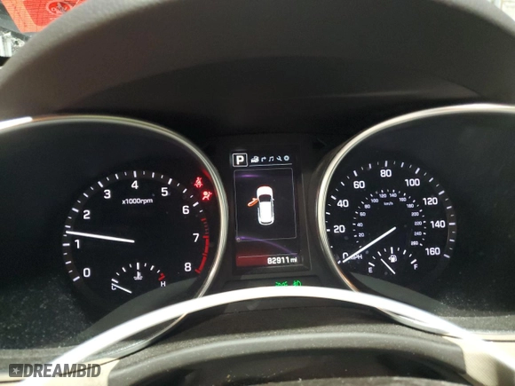 2017 Hyundai Santa Fe Sport 2.4L with VIN 5NMZUDLB6HH035055, listed as a Copart auction lot 45218705 with NaN miles and Salvage Title. Bid and sale history available at carsss.com. Image 9.