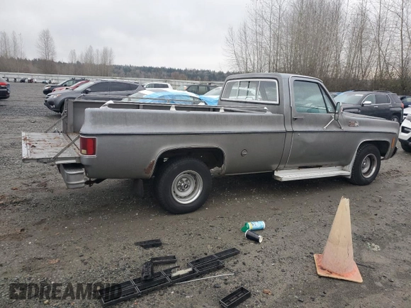 1977 GMC Sierra 1500 with VIN TCL4471504040, listed as a Copart auction lot 81852484 with Not Provided miles and Salvage Title. Bid and sale history available at DreamBid. Image 3.
