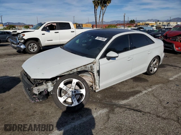 2017 Audi A3 Sedan Premium with VIN WAUB8GFFXH1010625, listed as a Copart auction lot 78917463 with 42,203 mi miles. Bid and sale history available at carsss.com. Image 1.