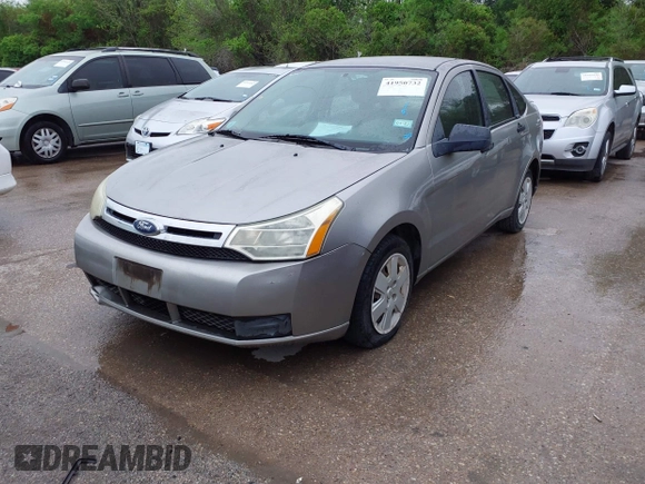 2008 Ford Focus S with VIN 1FAHP34N98W279940, listed as a IAAI auction lot 41950732 with 145,562 mi miles. Bid and sale history available at carsss.com. Image 2.