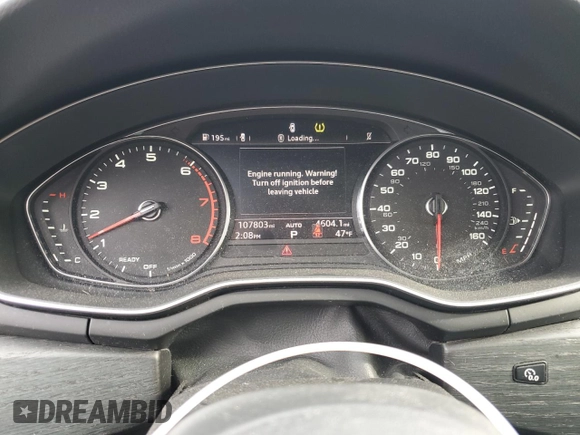 2018 Audi A4 Premium with VIN WAUDNAF41JA043225, listed as a Copart auction lot 81834734 with 107,803 mi miles and Salvage Title. Bid and sale history available at carsss.com. Image 9.