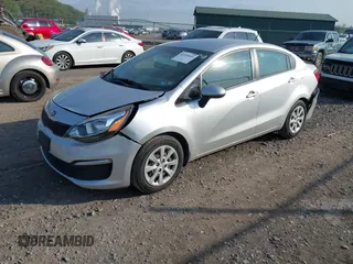 2016 Kia Rio LX with VIN KNADM4A34G6691074, listed as a IAAI auction lot 42165834 with 61,161 mi miles and . Bid and sale history available at DreamBid. Image 2.