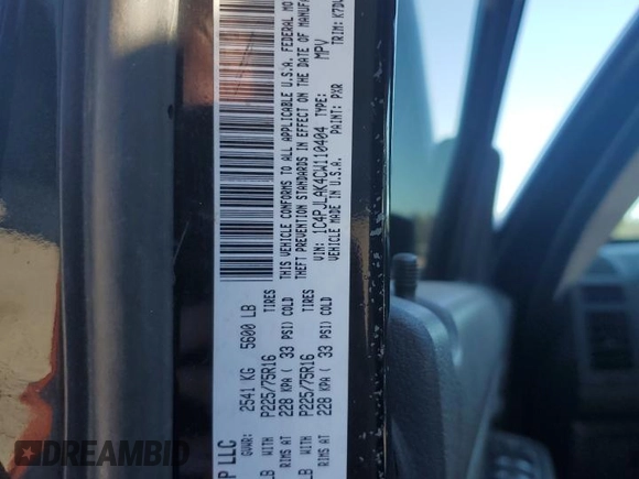 2012 Jeep Liberty Sport with VIN 1C4PJLAK4CW110404, listed as a Copart auction lot 47061095 with 216,103 mi miles and Salvage Title. Bid and sale history available at carsss.com. Image 15.