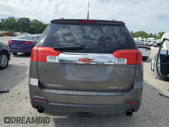 2011 GMC Terrain SLE-2 with VIN 2CTFLTE58B6367072, listed as a Copart auction lot 61948145 with 134,022 mi miles and Salvage title. Bid and sale history available at DreamBid. Image 6.