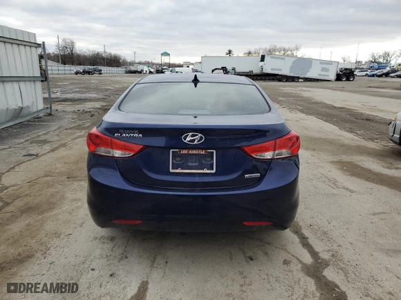 2013 Hyundai Elantra GLS with VIN 5NPDH4AE8DH225996, listed as a Copart auction lot 49893525 with 118,792 mi miles and Salvage Title. Bid and sale history available at carsss.com. Image 6.