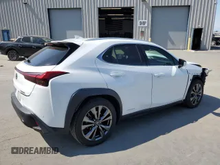 2021 Lexus UX 250h F Sport with VIN JTHE9JBH0M2043962, listed as a Copart auction lot 62220935 with 43,278 mi miles and Salvage title. Bid and sale history available at DreamBid. Image 3.