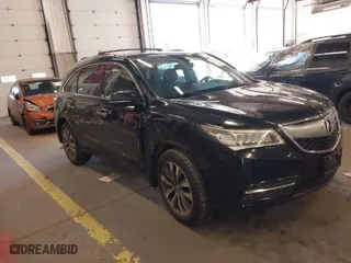 2014 Acura MDX Tech Pkg with VIN 5FRYD4H40EB001727, listed as a IAAI auction lot 41551709 with 67,954 mi miles. Bid and sale history available at carsss.com. Image 1.