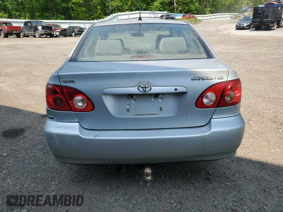 2007 Toyota Corolla CE with VIN 2T1BR32E17C804560, listed as a Copart auction lot 59257155 with 282,147 mi miles and Non repairable. Bid and sale history available at DreamBid. Image 6.