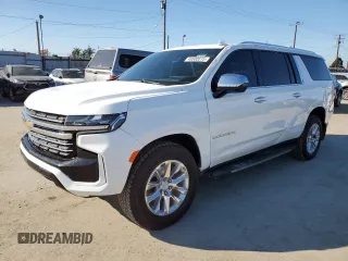 2021 Chevrolet Suburban Premier with VIN 1GNSKFKD8MR231954, listed as a Copart auction lot 46500615 with 79,839 mi miles and Salvage Title. Bid and sale history available at carsss.com. Image 1.