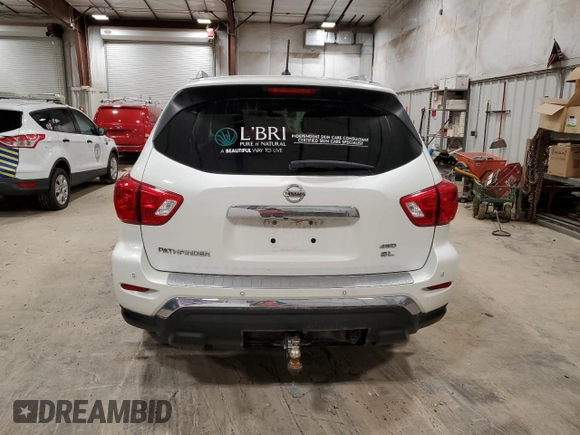 2017 Nissan Pathfinder SL with VIN 5N1DR2MM6HC684865, listed as a Copart auction lot 54180065 with 141,716 mi miles and Clean Title. Bid and sale history available at DreamBid. Image 6.