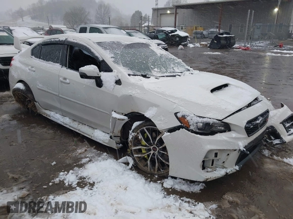 2021 Subaru WRX STI with VIN JF1VA2S6XM9809772, listed as a IAAI auction lot 40922329 with 50,435 mi miles. Bid and sale history available at carsss.com. Image 1.