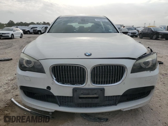 2011 BMW 7 Series 750Li with VIN WBAKB8C51BC852154, listed as a Copart auction lot 51530235 with 109,691 mi miles and Salvage Title. Bid and sale history available at carsss.com. Image 5.