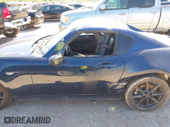 2021 Mazda MX-5 Miata Grand Touring with VIN JM1NDAM7XM0455743, listed as a IAAI auction lot 42067373 with 28,255 mi miles and . Bid and sale history available at DreamBid. Image 14.