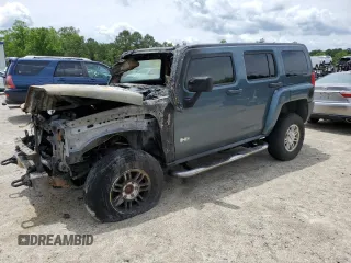 2007 Hummer H3 SUV z VIN 5GTDN13E378237943, wystawiony jako Copart lot #58004105 z przebiegiem Nie podano mil oraz Szkoda całkowita • Salvage title. Historia ofert i sprzedaży dostępna na DreamBid. Obrazek 1.