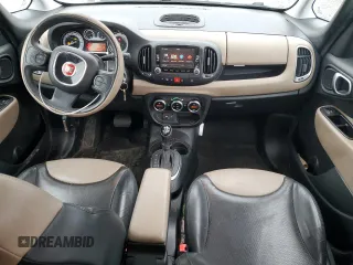 2014 FIAT 500L Lounge with VIN ZFBCFACH0EZ029698, listed as a Copart auction lot 44010995 with 113,555 mi miles and Salvage Title. Bid and sale history available at DreamBid. Image 8.