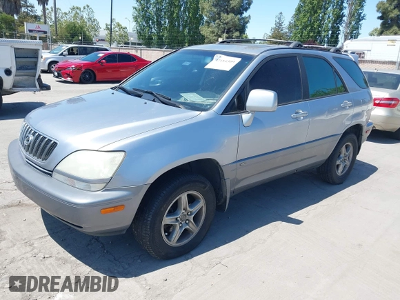2001 Lexus RX 300 with VIN JTJHF10U610216122, listed as a IAAI auction lot 42184309 with 216,343 mi miles. Bid and sale history available at carsss.com. Image 2.