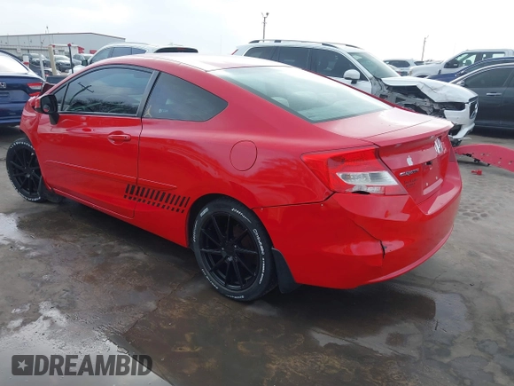 2012 Honda Civic Cpe LX with VIN 2HGFG3B52CH552875, listed as a IAAI auction lot 41752141 with 132,342 mi miles. Bid and sale history available at carsss.com. Image 3.