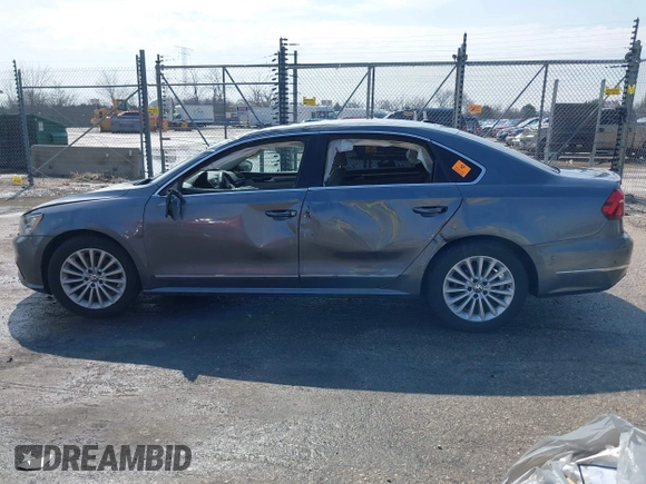 2017 Volkswagen Passat SE with VIN 1VWBT7A36HC039748, listed as a IAAI auction lot 41915674 with 57,012 mi miles and . Bid and sale history available at DreamBid. Image 13.