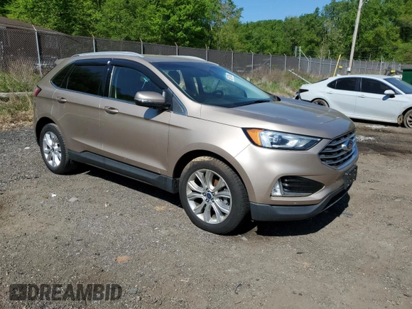 2020 Ford Edge Titanium with VIN 2FMPK3K91LBA72040, listed as a Copart auction lot 53977085 with 83,290 mi miles and Salvage title. Bid and sale history available at DreamBid. Image 4.