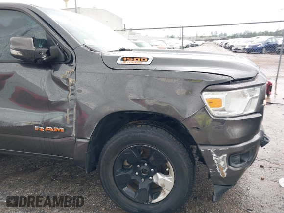 2021 Ram 1500 Big Horn with VIN 1C6RRFBG4MN732254, listed as a IAAI auction lot 41140947 with 76,166 mi miles. Bid and sale history available at carsss.com. Image 12.